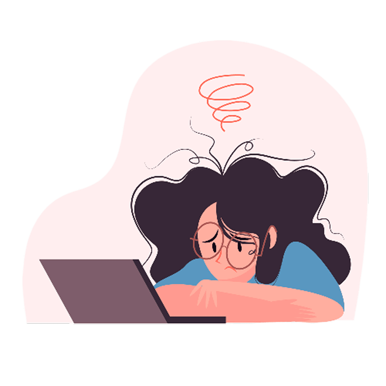 Stressed student